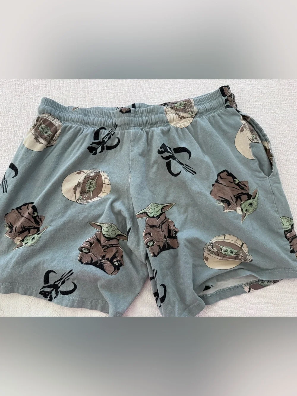 Star Wars Baby Yoda Men's Size  L Cotton blend Pajama short B1